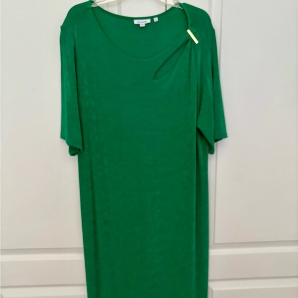 Chico's Dresses & Skirts - Chico’s Short Sleeve Green Knit Dress Size XXL